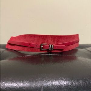 White House Black Market Elegant Red Belt